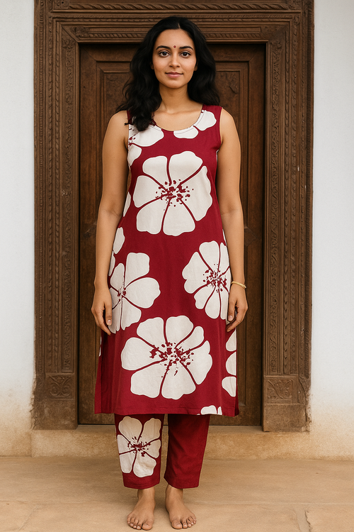 Long Co-Ord set for Women, Kurta with Palazzo